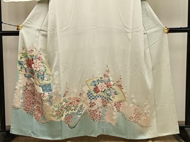 平和屋着物■豪華色留袖 作家物 地紙重ね花文 暈し染め 正絹 逸品 BAAY0904mz