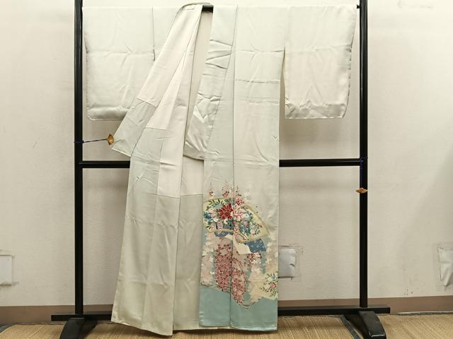 平和屋着物■豪華色留袖 作家物 地紙重ね花文 暈し染め 正絹 逸品 BAAY0904mz