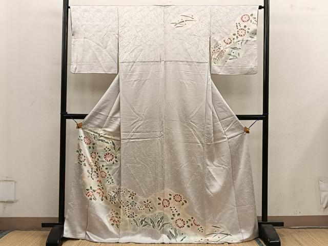 平和屋着物■訪問着 菊花文 正絹 逸品 BAAY0906mz