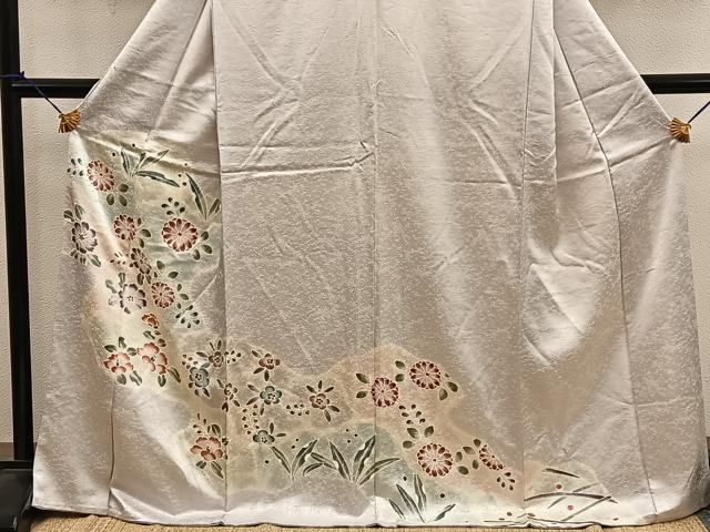 平和屋着物■訪問着 菊花文 正絹 逸品 BAAY0906mz