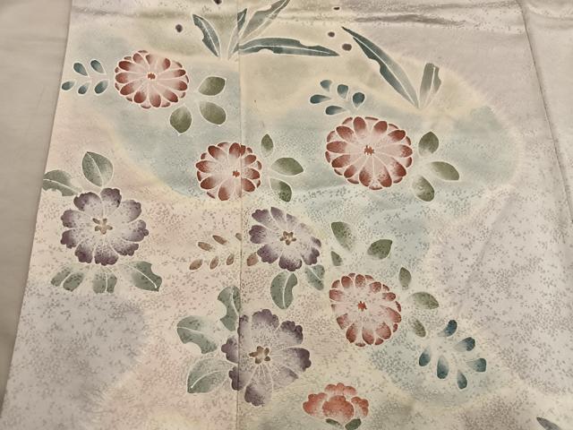 平和屋着物■訪問着 菊花文 正絹 逸品 BAAY0906mz