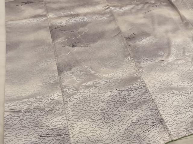 平和屋着物■上質な小紋 溢れ松葉文 暈し染め 正絹 逸品 BAAY0907mz