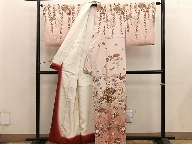 平和屋着物■訪問着 地紙菊花文 金彩 正絹 逸品 BAAY0908mz