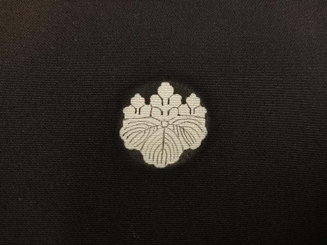 平和屋着物■豪華黒留袖 寿光織 鼓花文 金糸 正絹 逸品 BAAY0909mz