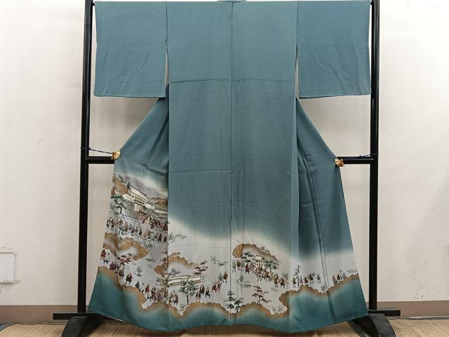 平和屋着物■豪華色留袖 大名行列 暈し染め 金彩 正絹 逸品 BAAY0912mz