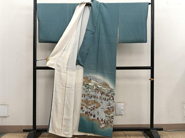 平和屋着物■豪華色留袖 大名行列 暈し染め 金彩 正絹 逸品 BAAY0912mz
