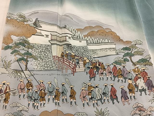 平和屋着物■豪華色留袖 大名行列 暈し染め 金彩 正絹 逸品 BAAY0912mz