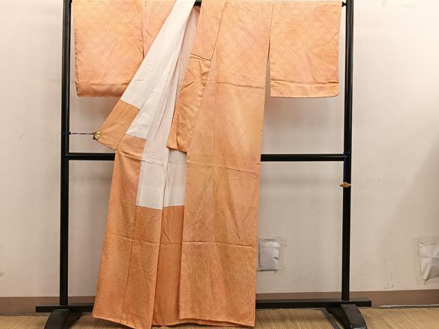 平和屋着物■上質な小紋 菊地紋 暈し染め 正絹 逸品 BAAY0914mz