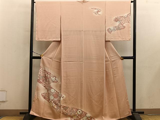 平和屋着物■訪問着 辻が花 駒刺繍 正絹 逸品 BAAY0919mz