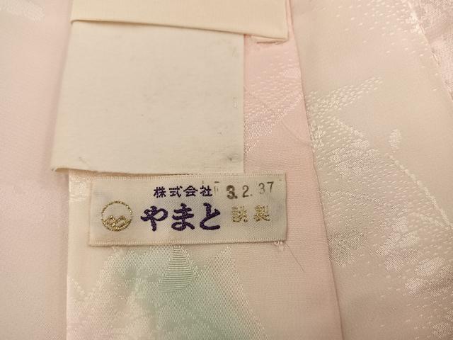 平和屋着物■長襦袢 無双仕立て 幾何学花文 暈し染め やまと誂製 正絹 逸品 BAAY0923mz