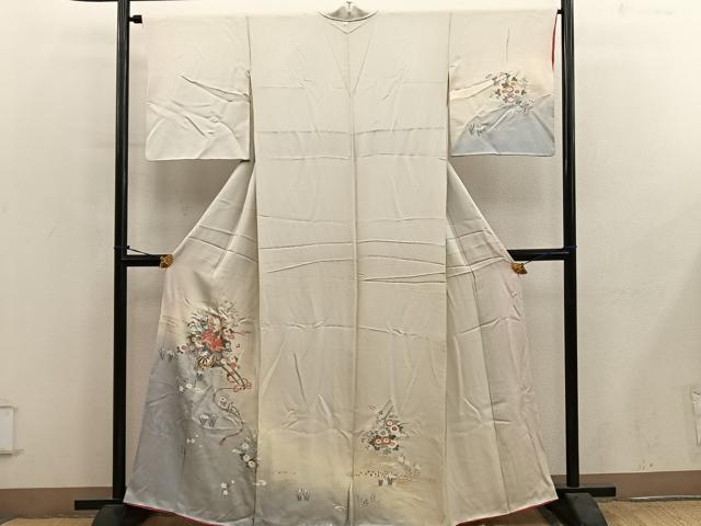 平和屋着物■訪問着 花車文 暈し染め 金彩 正絹 逸品 BAAY0926mz