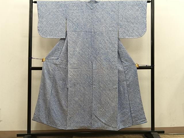 平和屋着物■大変加工の良い総絞り小紋 正絹 逸品 BAAY0929mz
