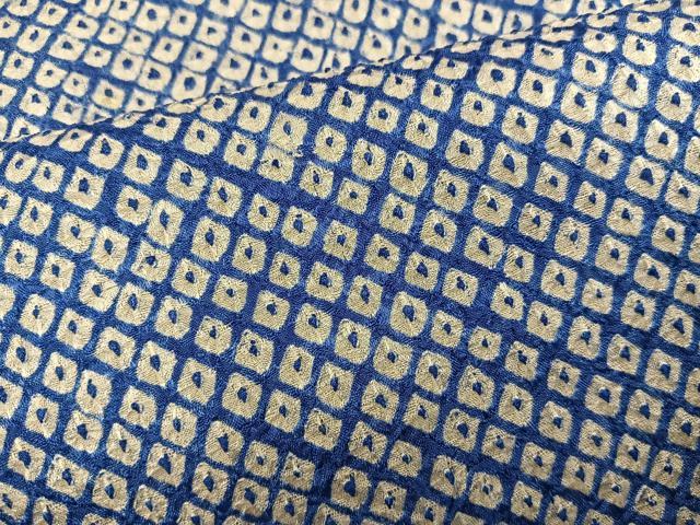 平和屋着物■大変加工の良い総絞り小紋 正絹 逸品 BAAY0929mz