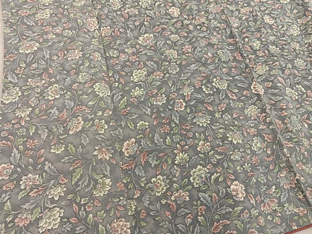 平和屋着物■上質な小紋 更紗枝花文 正絹 逸品 BAAY0935mz