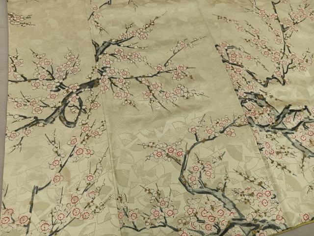 平和屋着物■上質な小紋 枝花文 正絹 逸品 BAAY0936mz