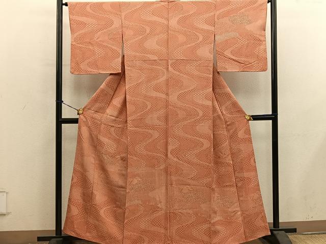 平和屋着物■枝花文 訪問着 流水文 正絹 逸品 BAAY0937mz