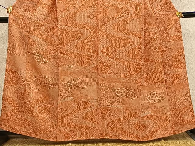 平和屋着物■枝花文 訪問着 流水文 正絹 逸品 BAAY0937mz