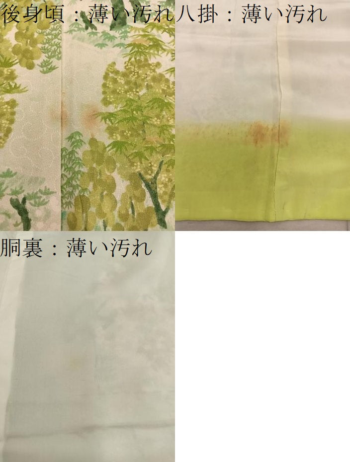 平和屋着物■上質な小紋 風景文 正絹 逸品 BAAY0943mz