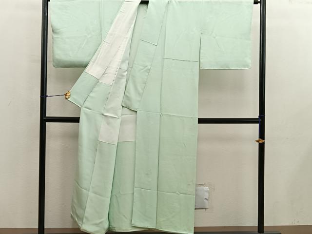 平和屋着物■上質な色無地 草花地紋 蒸栗色 正絹 逸品 BAAY0952mz