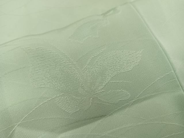 平和屋着物■上質な色無地 草花地紋 蒸栗色 正絹 逸品 BAAY0952mz