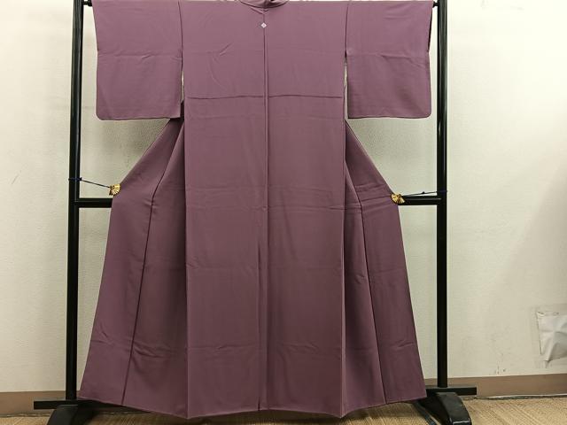 平和屋着物■上質な色無地 煤竹色 正絹 逸品 BAAY0955mz