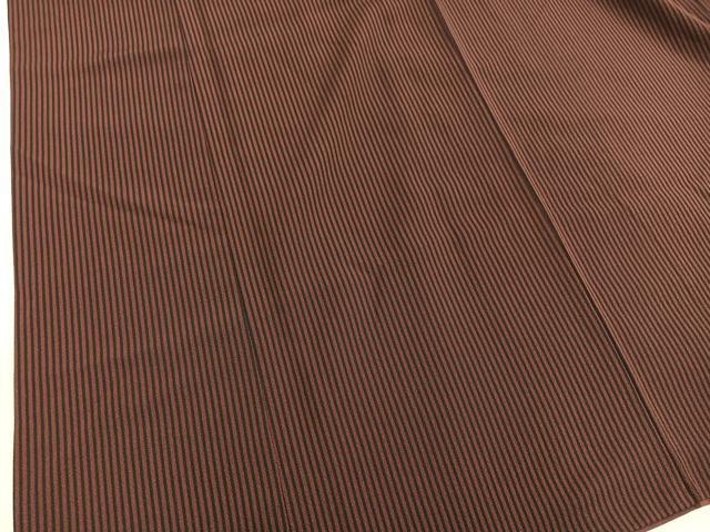 平和屋着物■上質な小紋 縞 正絹 逸品 BAAY0956mz