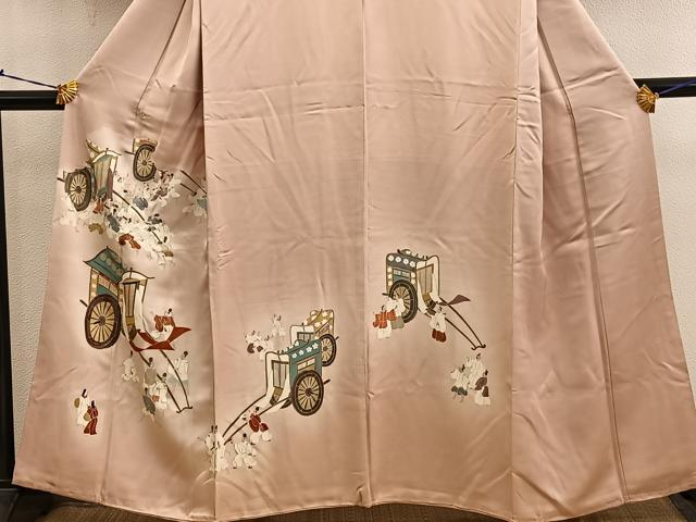 平和屋着物■豪華色留袖 刺繍 御所車人物文 暈し染め 金彩 正絹 逸品 BAAY0958mz