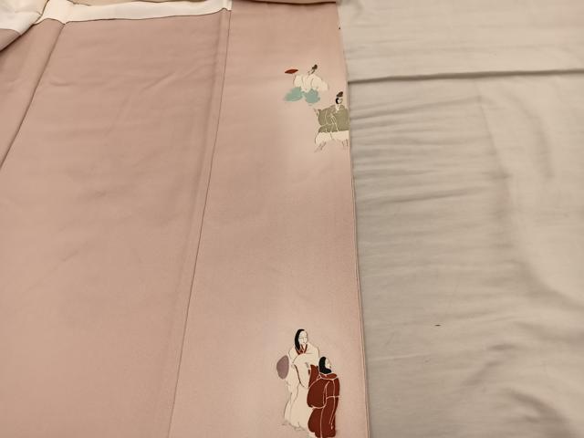 平和屋着物■豪華色留袖 刺繍 御所車人物文 暈し染め 金彩 正絹 逸品 BAAY0958mz
