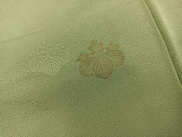 平和屋着物■上質な小紋 菊 寿光織 金銀糸 正絹 逸品 BAAY0964mz