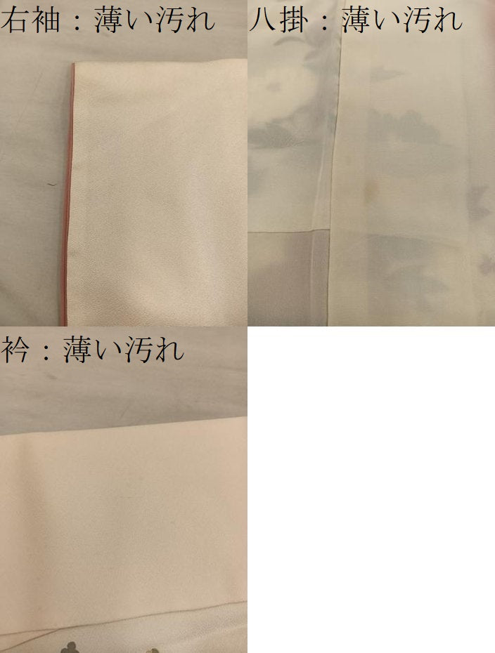 平和屋着物■訪問着 地紙重ね花文 金彩 正絹 逸品 BAAY0965mz