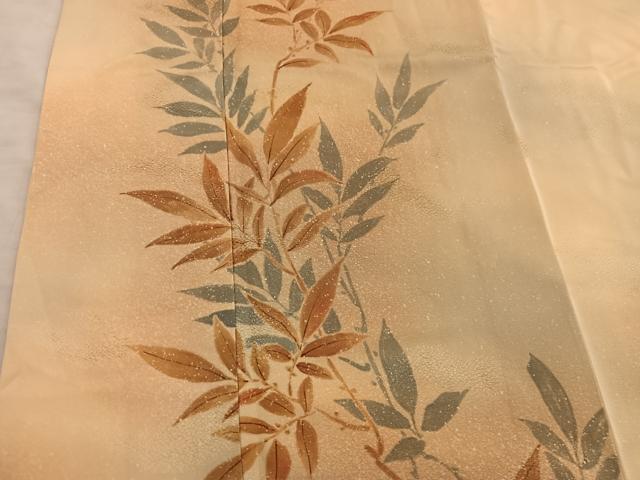 平和屋着物■訪問着 枝葉文 正絹 逸品 BAAY0972mz