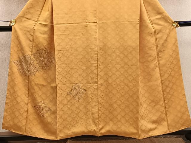 平和屋着物■訪問着 総刺繍 ドロンワーク 松皮菱花文 銀糸 正絹 逸品 BAAY0976mz