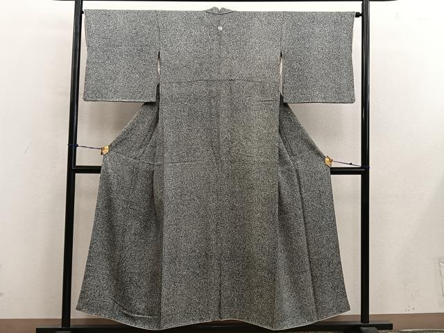 平和屋着物■上質な小紋 たたき染め 正絹 逸品 BAAY1007mz
