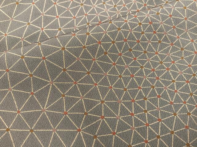 平和屋着物■上質な小紋 幾何学文様 正絹 逸品 BAAY1038mz