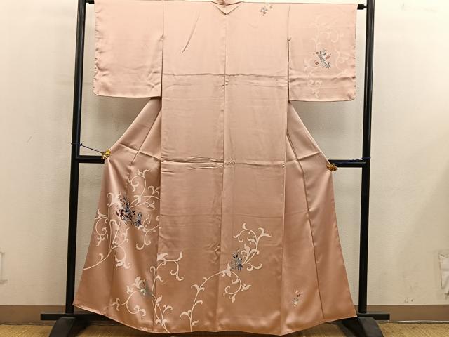 平和屋着物■訪問着 人物動物花文 正絹 逸品 BAAY1048mz