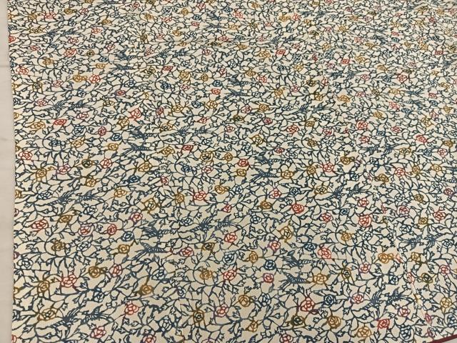 平和屋着物■上質な小紋 型染め 花鳥文 正絹 逸品 BAAY1053mz