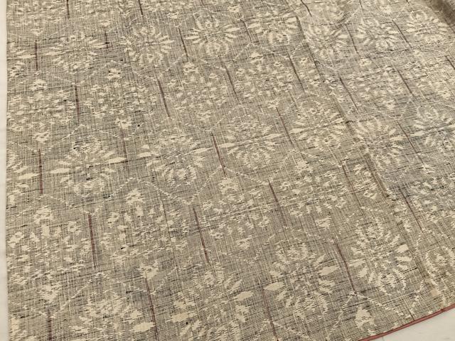 平和屋着物■上質な紬 亀甲花文 正絹 逸品 BAAY1057mz