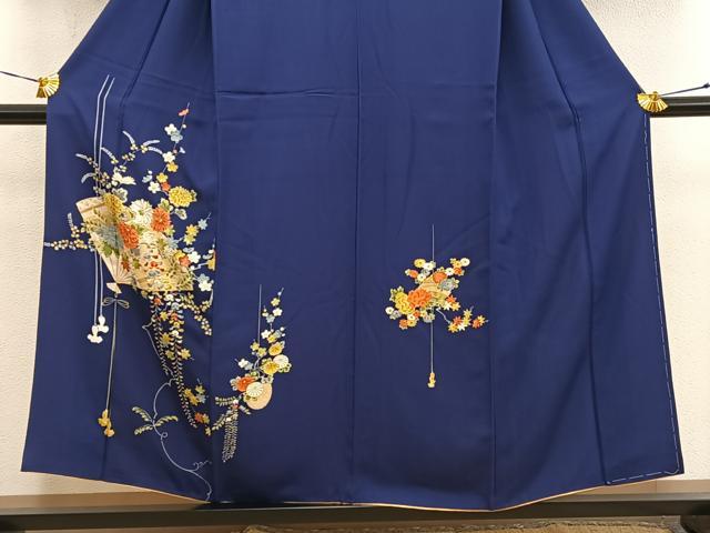 平和屋着物■訪問着 檜扇花文 金彩 正絹 逸品 BAAY1063mz