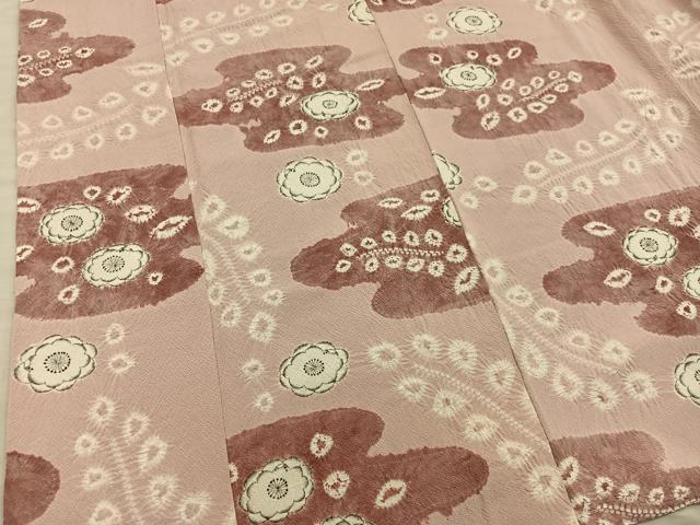平和屋着物■上質な小紋 絞り 辻が花 正絹 逸品 BAAY1066mz