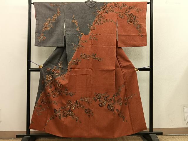 平和屋着物■訪問着 更紗花文 やまと誂製 正絹 逸品 BAAY1072mz