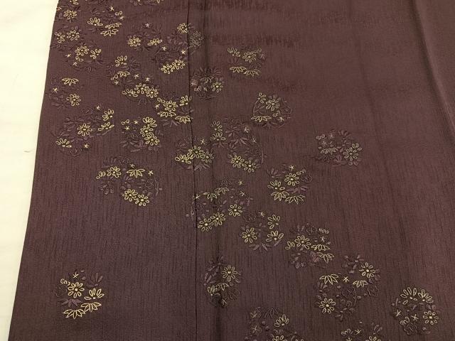 平和屋着物●訪問着 総刺繍 菊花文 金糸 正絹 逸品 BAAY1083mz