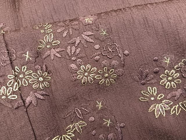平和屋着物●訪問着 総刺繍 菊花文 金糸 正絹 逸品 BAAY1083mz