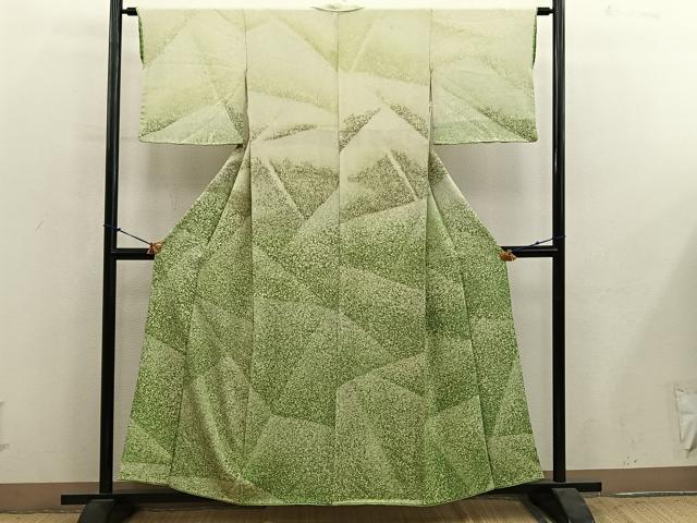 平和屋着物■訪問着 幾何学文様 正絹 逸品 BAAY1106mz