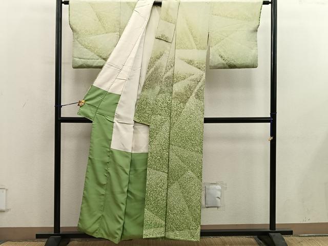 平和屋着物■訪問着 幾何学文様 正絹 逸品 BAAY1106mz