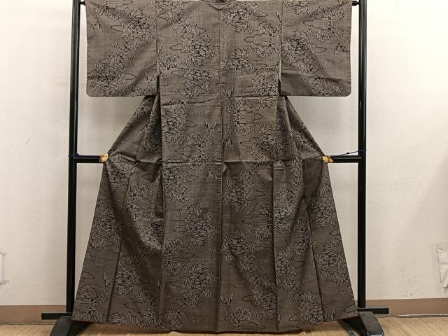 平和屋着物■本場大島紬 9マルキ 風景文 正絹 逸品 BAAY1112mz