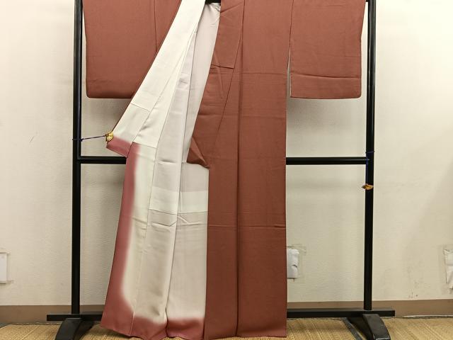 平和屋着物●江戸小紋 作家物 鮫小紋柄 草木染め 正絹 逸品 BAAY1113mz