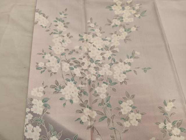平和屋着物■訪問着 枝桜文 暈し染め 正絹 逸品 BAAY1124mz
