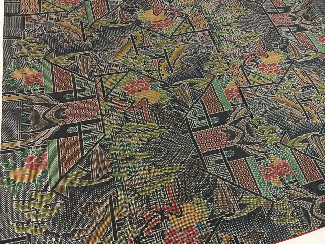 平和屋着物■本場大島紬 7マルキ 亀甲花文 正絹 逸品 BAAY1151mz