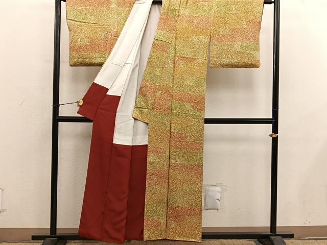平和屋着物■上質な小紋 幾何学文様 正絹 逸品 BAAY1154mz
