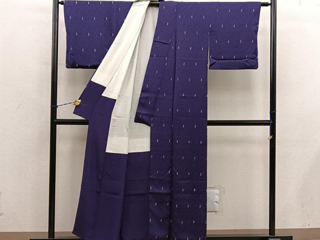 平和屋着物■上質な小紋 草葉文 正絹 逸品 BAAY1158mz